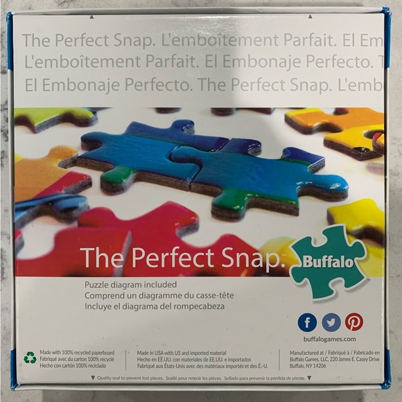 🧩”Glacier Sunrise”-Buffalo Puzzle 1000 piece jigsaw puzzle - Picture 2 of 2